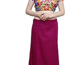 Women's Cotton Magenta Colour Inskirt Saree Petticoats-image-29