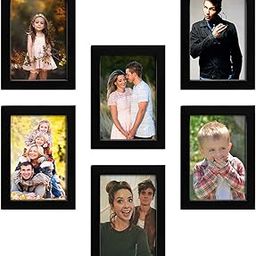Amazon Brand - Solimo Set of 6 Photo Frames (5"x7"-6pcs) Black-picture-14