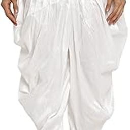 Unisex Silk Blend Free Size Harem Salwar Dhoti Sherwani Bottoms-image-88