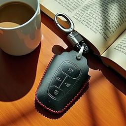 Tata Leather Smart Key Cover Compatible with Nexon, Harrier, Safari, Altroz, Tigor EV, Punch, Tiago EV 4 Button Car Key-image-3
