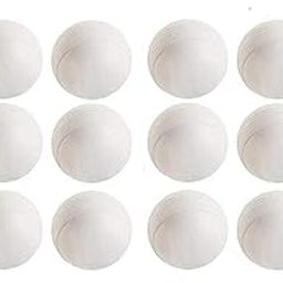 80 gm Heavy Plastic Cricket Training White Balls for Indoor and Outdoor Cricket Game (Pack of 12)-image-89