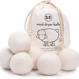 STS S&T 559701 Zealand Wool Dryer Balls (Natural White, XL) 6PK-picture-22