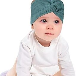 SYGA Baby Headband Nylon Soft Stretchable Thread Hairbands For Newborn Infant Toddler Kids 0-3 Year - Navy Blue-image-32