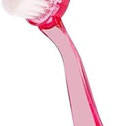 Face Brush for Cleansing and Exfoliating - Facial Cleaning Brush with Cap - Scrubber to Massage and Scrub Your Skin - Deep Pore Exfoliation, Wash Makeup, Massaging (Pink)-14