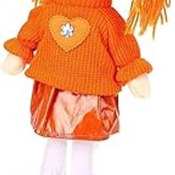 VGRASSP Beautiful Fluffy Smiling Doll Toy for Girls with Lights and Music - Soft and Cute - 36 cms-image-18