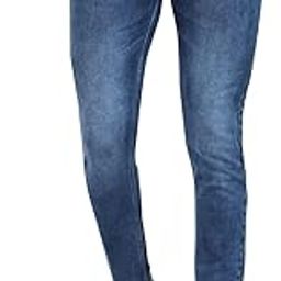 Mens Slim Fit Ankle Length Deep Blue Stretchable Denim Jeans 446-image-7