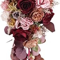 THE STYLE SUTRA Wedding Bouquet for Bride Toss Bridal Bouquet for Ceremony Party Photo Props-28