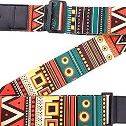 Generic BEE Guitar Strap - Multi-Coloured, Printed, Nylon & Polyester Blend, Fabric & Adjustable, Buckle Fastener-1