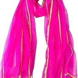 Women's Laced Organza Dupatta-image-11