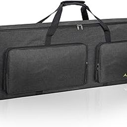 AKOZLIN 88-Key Keyboard Gig Bag 57.5"×18"×6.75" Portable Electric Piano Case Foldable Bag For 88-Note Keyboard-image-44