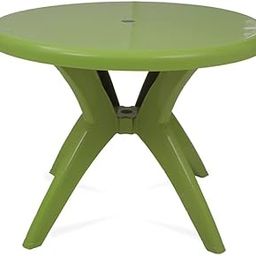 Supreme Marina 4 Seater Plastic Dining Table | Round Plastic Table for Home, Dining Room Set, Garden, Restaurant Indoor/Outdoor Use (Color: Mehndi Green)-image-21