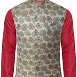 Printed Modi Jacket For Men (Brown)-84