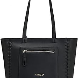 Clara Black Tote Bag for Women | Large Vegan Leather Handbag with RFID Pockets, Smooth Zip Closure, Premium Look | Stylish College, Office, Travel Tote | Made in India-image-1