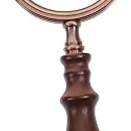 FOYTOKI Handheld Magnifier Glass Wooden Handle Portable Magnifying Lens for Reading Jewelry and Close Work for Low Vision and Detailed Tasks-image-13