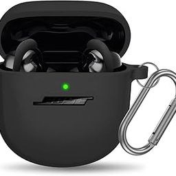 Zitel® Case Compatible with Bose QuietComfort Earbuds II - Hollow Out Design Silicone Case Cover - Black-picture-17