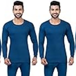 Mens Blended Cotton Oswal Thermal Round Neck Full Sleeves Top Inner Woolen Wear for Winter (Pack of 6)-image-72