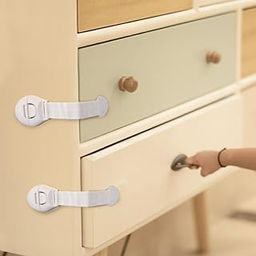 BabyPro (Pack of 12) Baby Infant Child Proofing Safety Locks Latches for Door, Cupboard, Cabinet, Fridge, Drawer Locks, Toilet Seats, Child Safety Cabinet Locks, Child Proof Cabinet Latches (White)-picture-23