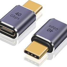 atdaraz USB C Adapter, USB Type C Male to Female Adapter Extender Support 100W, 40Gbps, 8K@60Hz for Thunderbolt 4/3, MacBook Pro/Air, Laptop, Tablet, Phones and More Type C Devices (Pack-of-2)-image-23