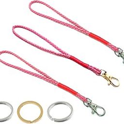 A2S2 New Leather Rope Hand Strap Lanyards for Mobile, Keychain, ID Card, Mobile Phone Straps USB badge Holder DIY Phone Hang Rope Lanyard (Leather Rope Strap, 3pcs)-picture-10