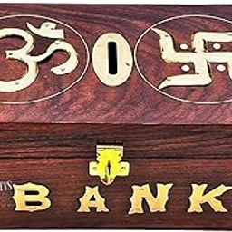 FORESTIS GALLINARIA Rosewood Decorative Money Box for Good Luck| Organizer for Cash,Money| Storage Kit | Gift (8x4 Inches, Pious Money Box)-image-71