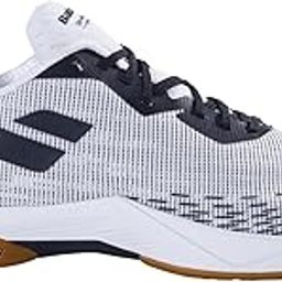 Shadow Spirit 2 Badminton Shoes for Men|Ideal for Badminton,Squash,Table Tennis,Volleyball | Dynamic Cushioning | Light Weight | Comfort, Breathable and Flexible, White/Black-image-46