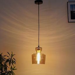 KAPOOR E-ILLUMINATIONS 60W Harper Marimore Glass Pendant Lamp for Home Decoration, Home Decor, Living Room(AC,Gold)-image-40