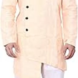 Men's Indo-Western Style Ethnic Set-101-Peach-picture-29