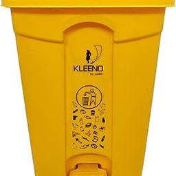 Cello Strong Plastic Step-On Pedal Garbage Dustbin (60 Ltr, Yellow)-image-49