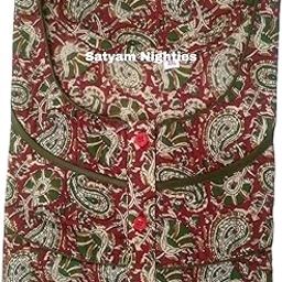 Women’s Premium Jaipur Cotton Nighty – 2XL Size | Soft & Breathable Fabric | Elegant Design for Nightwear & Loungewear-picture-25