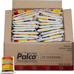 PALCO 2T-SUPREME Engine Oil (2T Petrol Mix) | API: TC, JASO: FC | Small Packet Semi-Synthetic Fuel Additive for 2 Stroke Bike, Scooter, Scooty, Auto 3 Wheller (40ml X 40 Piece Pouch) (Pack of 1)-picture-7