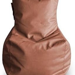 Style Homez Premium Leatherette Bean Bag L Size Chair Tan Color, Cover Only-image-20