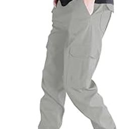 Men's Kharkhar Cargo Pants Multi-Pocket, Loose Fit, Comfortable Work Pants, Durable Trousers & Everyday Wear-image-83