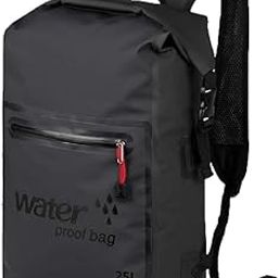 25 Liter Waterproof Dry Bag Backpack Pocket Shoulder Strap Waterproof, Soundproof, Dustproof, Suitable for Swimming,Running,Hiking,Camping,Rafting- Multi Color-image-61