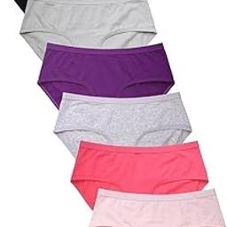 Women's Essentials Pack of 6 Cotton Stretch Bikini Panty Underwear with Extended Side Seams-picture-30