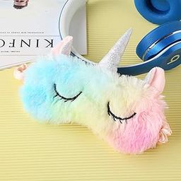 Stylie Modern Alternatives Cute Unicorn Gel Sleeping Eye Mask for Insomnia, Meditation, Puffy Eyes, Dark Circles, Plain Pink-picture-33