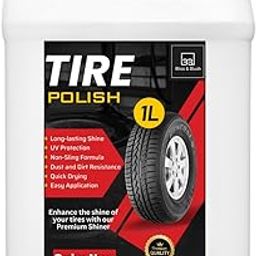 Tyre Polish 1 Liter Tyre Shiner Gel Thik Liquid Gives Lustrous Dark, Long Lasting Super Black Shine - Non-Greasy and No Sling Formulation-picture-25