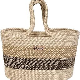Polypropelyene Multi-purpose Storage Hand Bag, Attractive Hand Bag, Large Tote Basket, Organizer, Beach Bags for Women, Boho Basket, Used For Storage-image-5