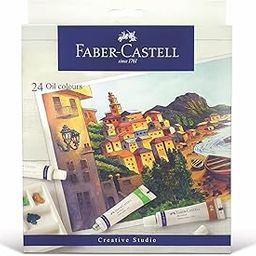 Faber-Castell Faber Castell 24 Oil Colour, Multicolor-picture-24