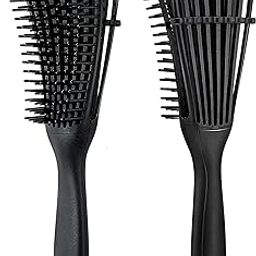 INSIME Detangler hair brush for curly hair comb for Women Men & Kids | Comb for curly wavy hair Pain Free hair detangling brush | Curl brush for hair styling Dry & Wet hair brush |-9