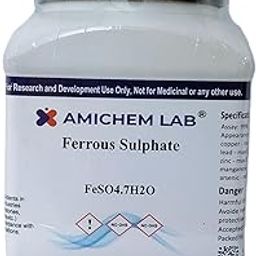 Ferrous Sulphate (FeSO₄·7H₂O) 500 gm Purity 99% CAS No 13463-43-9 (Amichem Lab)-image-4