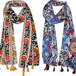 STOLE STUDIO Multicolor Floral Fashionable Summer CHIFFON Scarf-image-87