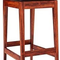 TGF Furniture Store Modern Wooden Bar Stool – Cushioned Seat with Brown Leather Upholstery, Mahogany Finish – Solid Wood Counter Height Chair for Bar & Kitchen Island-image-70