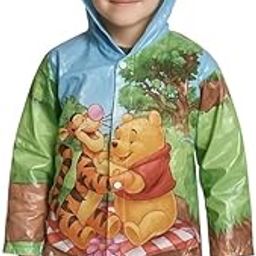 CAPICHINO Cartoon Printed Hooded Raincoat For Kids | Wide Brim Rain Jacket Kid’s Poncho For Boys And Girls (Carton Print) (Pack of 1) (Universal, Green) (Multisize)-20