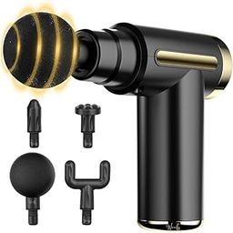 LIBRESA Mini Gun Massager Machine for Pain Relief - Body, Neck, Shoulders, Back, Arms & Feet Massager- 6 Speed Settings Deep Tissue Handheld Massager for Full Body Pain Relief for Men & Women (Black)-12