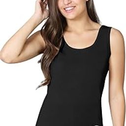 Women's Regular Fit Sleeveless Soft & Comfortable Cotton Camisole (in, Alpha, Free Size, Regular, Black)-image-58