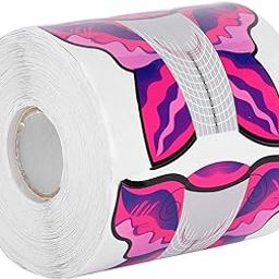 KIRA Nail Forms for Acrylic Nails, 300PCS Nail Forms for Polygel Nail Tips Guide, Nail Forms For Builder Gel, Nail Forms Roll for Salon Nail Former Stickers with Numbers Marked for Nail Art DIY (Pink)-31