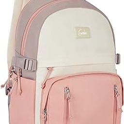 Genie LIT Backpack for Women & Girls with 14" laptop compartment| College bag for Women & Girls| 6 zips with Secret Pocket | Water Resistant Bags | Laptop Backpack for Women-24