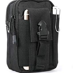 Waterproof Tactical Waist Bag | Small Pocket Military Mobile Phone Holder | Carrying Case for Outdoor/Camping/Hiking | Multipurpose Pouch with Dual Compartment (Pack of 1,Multicolor)-2