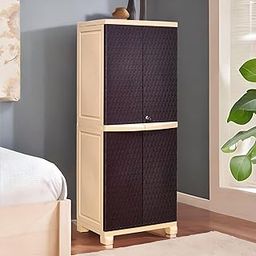 Nilkamal Freedom Big 6 (FB 6) Plastic Cabinet for Storage|3-Year Warranty|Space & Clothes Organizer| Shelves| Cupboard| Almari|Wardrobe|Living Room|Adult & Kids| Multipurpose for Home Kitchen & Office-18