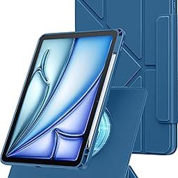 eller santé® Smart 360 Degree Rotating Stand Cover Case for iPad (A16) 11th/10th Generation (2025/2022) 11-inch/10.9-inch Magnetic Back with Pencil Holder [Auto Sleep Wake]- Blue-picture-31